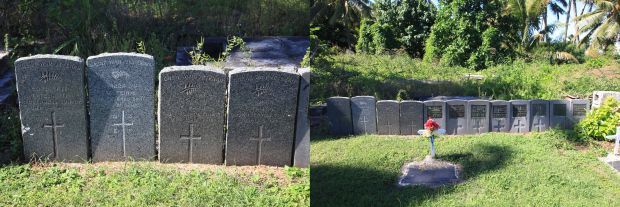 Headstones in Rarotonga